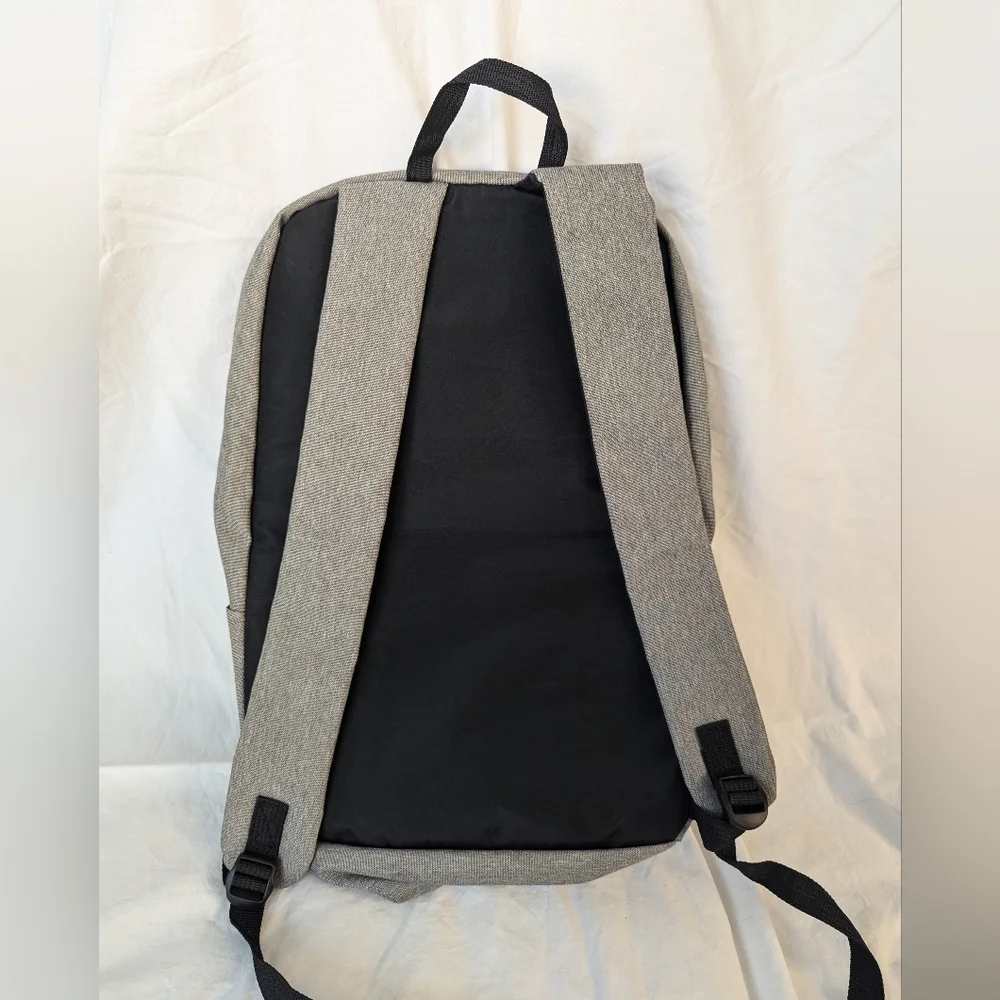 DSW Classic Style Backpack, Heather Taupe & Black, Lightweight Foldable & Padded